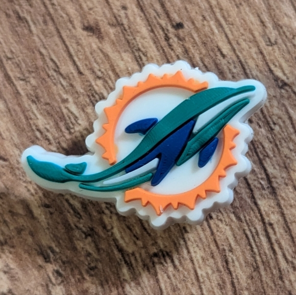 Miami Dolphins Croc Charm - Picture 1 of 1
